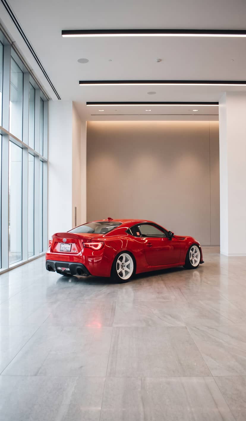 Showroom photo, made with FlowFrame